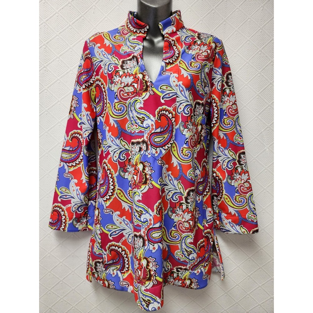 Jude Connally S New! Vibrant Paisley Tunic
